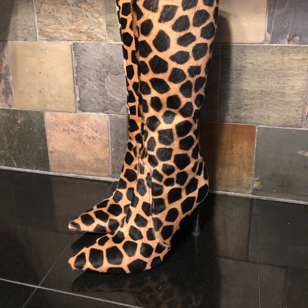 Via Spiga heeled boots - animal print
